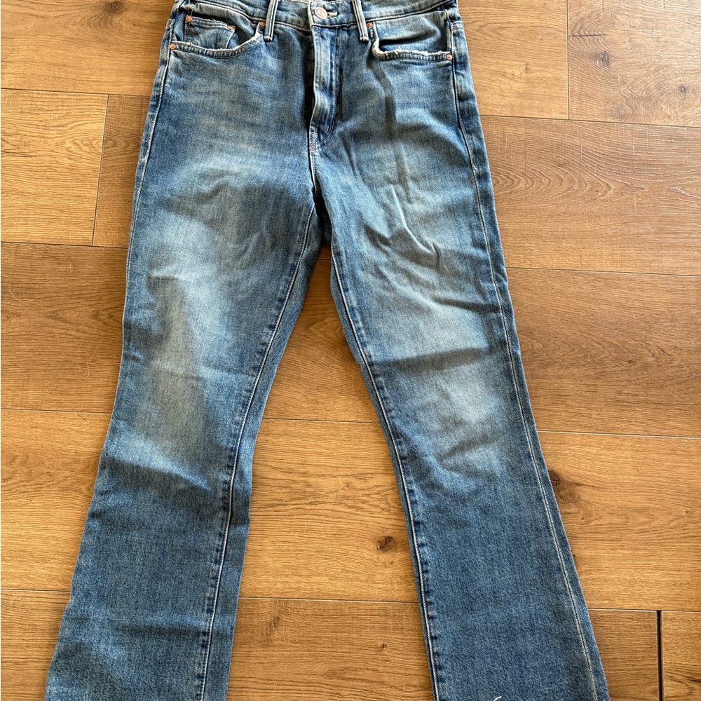 Mother Insider Crop Step Fray